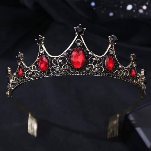Women Baroque Crown Jewelry Bridal Wedding Accessories Simple Alloy Diamond Bridal Dress Jewelry All-Match BH