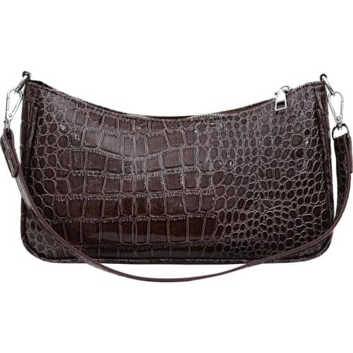 Famous Brand Designer Fashion Femme Small Tote Purse Pu Leather Women Crocodile Pattern Shoulder Bag Mini Hand Bag