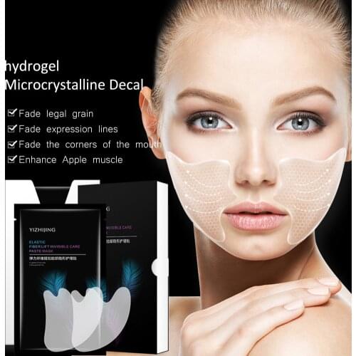 1 Pair Reusable Silicone Anti-wrinkle Face Cheek Sticker Invisible Facial Patches Wrinkle Remover Flabby Skin Lift Strips