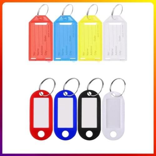 1 Pc Plastic Cool Key Ring Tags Key Ring ID Identity Tags Rack Name Card Label Shop Price