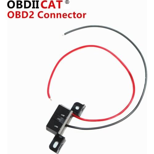 16pin OBD Female angle Connector OBD Female Wire Sockets Connector adapter with two cables OBD2 Diagnostic-Interface Connector