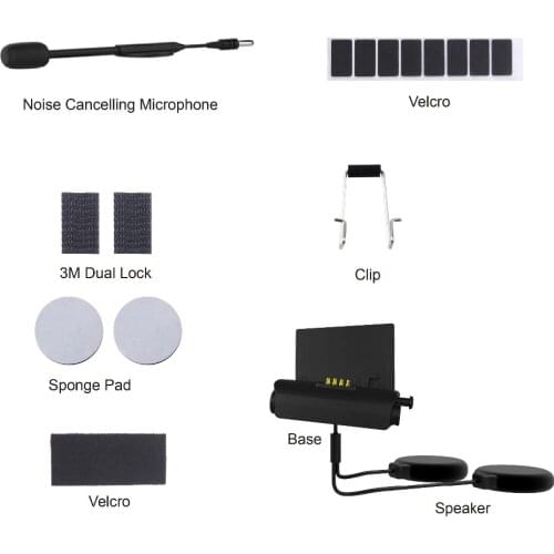 Audio & Mic Kit for MORNYSTAR R2 Helmet Headset Base Microphone Accessories