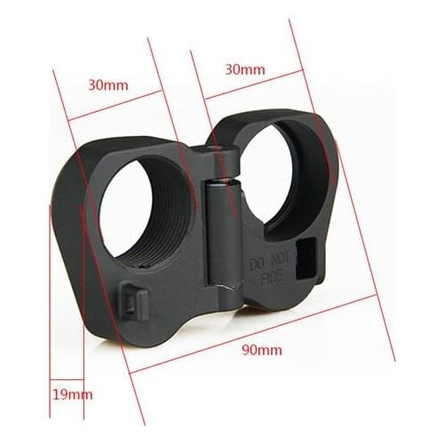 Canis Latrans Tactical 12mm AR Folding Stock Adapter for M16 M4 SR25 Series GBB(AEG) HS24-0048