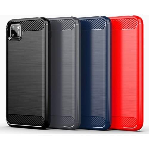 For Huawei Y5p Y6p Y7p Y8p Case Cover Y6S Y8S Y9S Y5 Y7 2019 Anti-knock Bumper Soft TPU Carbon Fiber Phone Case For Huawei Y7a