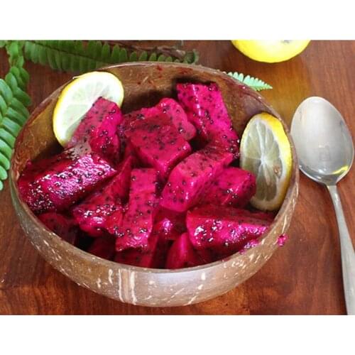 Wooden Bowl Coconut Shells Vietnamese Creative Product Kitchen Utensils Porcelain Salad Sweet Soup Tray Decorative Living Room