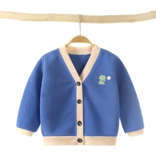 Childrens Knitted Jacket Autumn Baby Girls Cardigan Warm Kids Girls Sweater Clothes Infant Toddler Coat 0-5Y