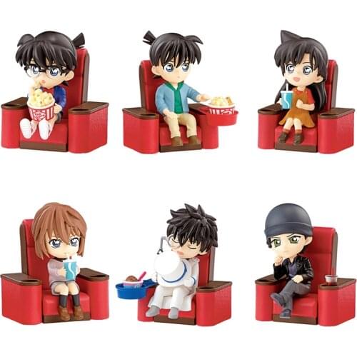 Genuine Conan Edogawa Movie Theater Jimmy Kudo Kuroba Kaito Furuya Rei Akai Shuichi Vi Graythorn Action Figure Gacha CANDY TOYS