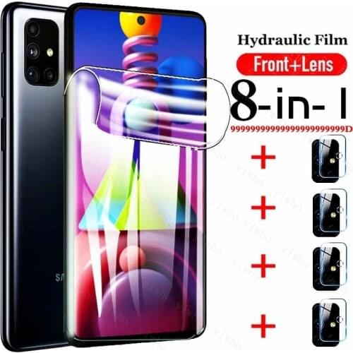 9999D Hydrogel Film For Samsung Galaxy m51 Screen Protector camera lens tempered glass 8 IN 1 on M62 M42 M32 M12 M31 M21S M02S