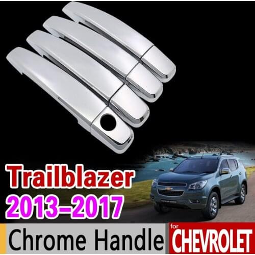 Chrome Handle Cover Trim Set for Chevrolet Trailblazer 2013 2014 2015 2016 2017 2018 2019 SUV Holden Corolado 7 Car Accessories