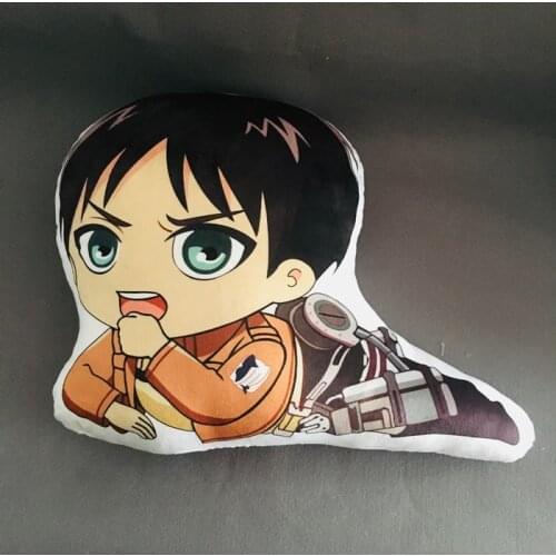 Attack on Titan Printing pillow plush Toy Levi Ackerman Cushion pillow stuffed doll double sided pillowcase toy Gifts