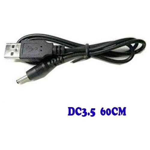 USB to DC Power Cable 60CM/2FT USB Charger Cable to DC 3.5 mm Plug/Jack Dc3.5 Power Cable 500pcs/lot