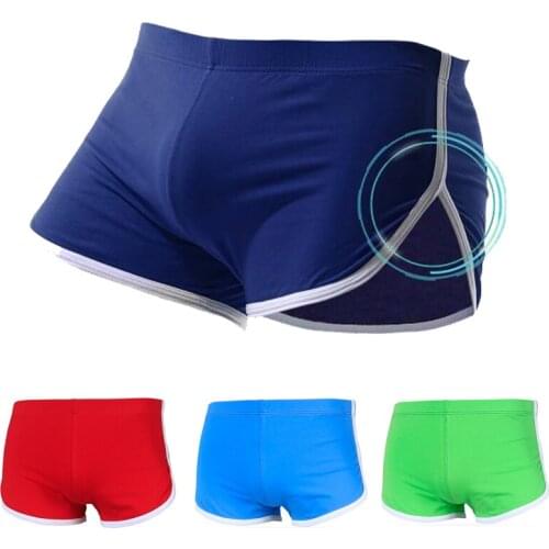 Mens arrow pants summer cotton loose underwear mens boxer shorts four-corner home shorts trendy youth sports pants