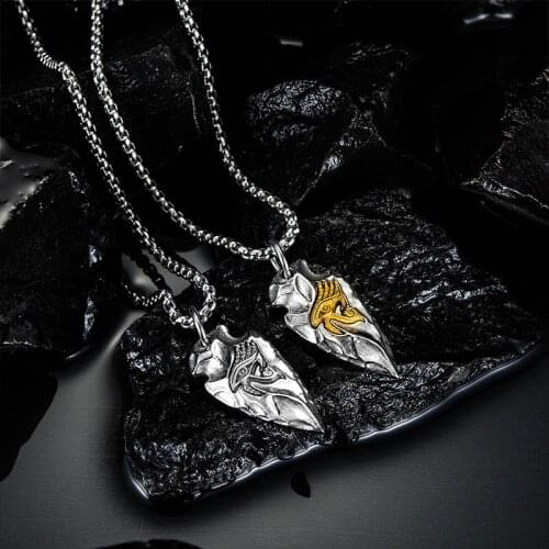 Men necklace chain on the neck pendant evil eye long necklace men jewelry stainless steel fashion gold necklace male accessories