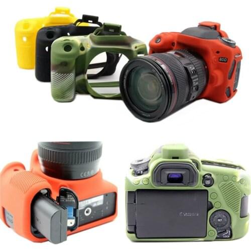 Soft Silicone Case Camera Rubber cover for Canon EOS 90D 80D 70D 77D Camera Bag Protective Body Shell