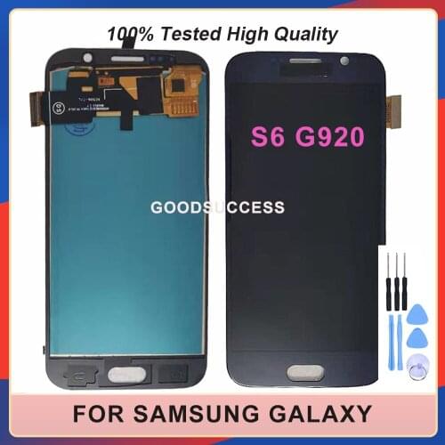 New For SAMSUNG GALAXY S6 G920 G920F G920FD SM-G920F LCD Display Screen Digitizer Touch Panel Glass Sensor Assembly Replacement
