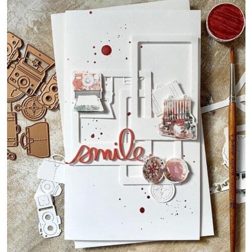 New Camera decoration metal Cutting Dies Stencils DIY Scrapbooking Paper/photo Cards Embossing Dies