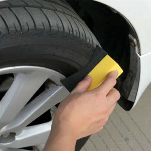 3 pcs/pack Tyre Tire Brush EVA Wax Foam Polishing Sponge Cleaning Tool Household Car Wash Sponge U-Shape Auto Care