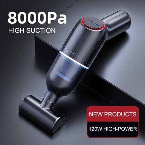 Portable Handheld Wireless Mini Car Vacuum Cleaner With 8000Pa Powerful Suction USB Rechargeable For Home Pet Hair Office Car