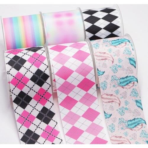 DIY Handmade Materials Printed Grosgrain Ribbon 50 Yard Per Size 52108