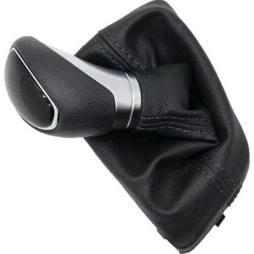 2 Piece Black Gear Head Lever Car Shift Knob for Hyunda Solaris 2017 2018 AT gear lever Auto car