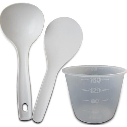 Replacement Kit for Rice Cooker Rice and soup spoon swith measuring rice plastic cup