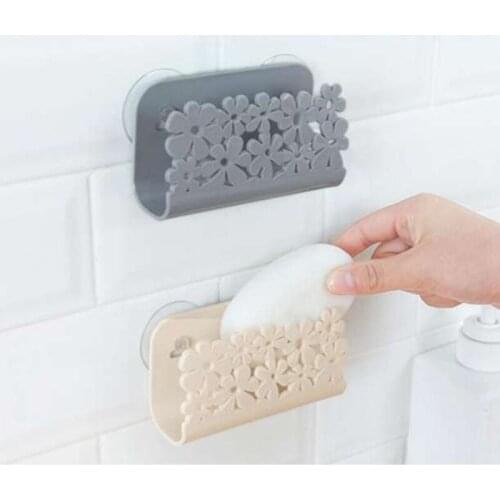 Kitchen Bathroom Soap Storage Drying Rack Sink Side Shelf Sponge Storage Shower Towel Cloths Storage Soap Dish Holder Scrubbers