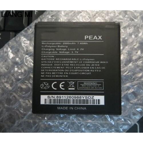 High quality peax 3.7v 1800mAh Battery For Wiko peax Mobile Phone with phone stander