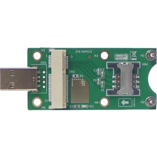 XT-XINTE Mini PCI-E to USB 2.0 Card Adapter w/ SIM Card Slot for Wireless WWAN/LTE 3G/4G Module for SAMSUNG ZTE for HUAWEI EM730