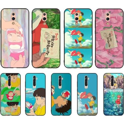 YNDFCNB Cartoon Ponyo on the Cliff Novelty Phone Case For OPPO A5 A9 A5S A1K A37 F7 F5 F9 RealmeX C2 C3 X2PRo XT 3 5 6Pro Reno2Z