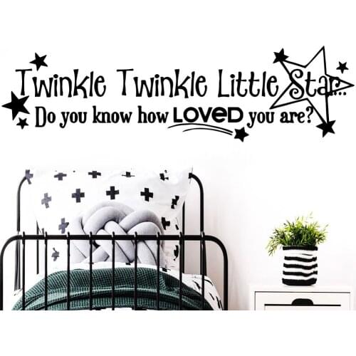 Funny quotes little star Wall Sticker Self Adhesive Vinyl Waterproof Wall Art Decal For Kids Rooms Home Decoration Wall Stickers