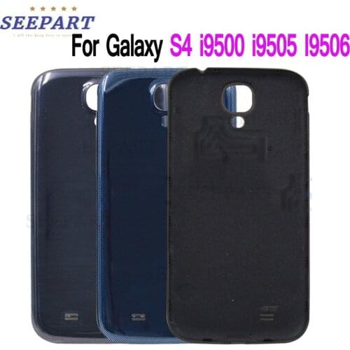 NEW For Samsung Galaxy S4 i9500 i9505 I9506 Back Battery Cover Door Rear Glass Housing Case For Samsung Galaxy S4 Battery Cover