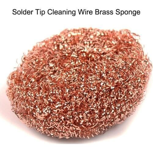 20pcs Cleaner Solder Tip Cleaning Steel Wire Sponge Balls Welding Soldering Solder Iron Tip Cleaner Tool Steel Wire Sponge