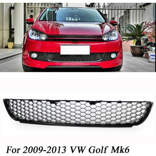 Black Honeycomb Front Lower Bumper Mesh Grille For 2009-2013 VW Golf Mk6