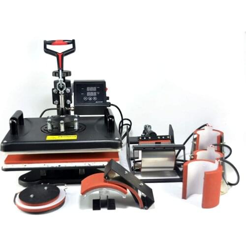 8 in 1 Size 12 X 15 Inch Heat Press Digital Multifunctional Sublimation Heat Press Machine for T Shirts Hat Mug Cap PlatePrinter