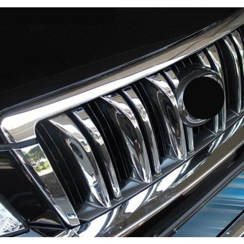 For toyota land cruiser Prado 150 2010 2011 2012 2013 ABS Chrome grille cover decorative parts car styling Accessories 6pcs