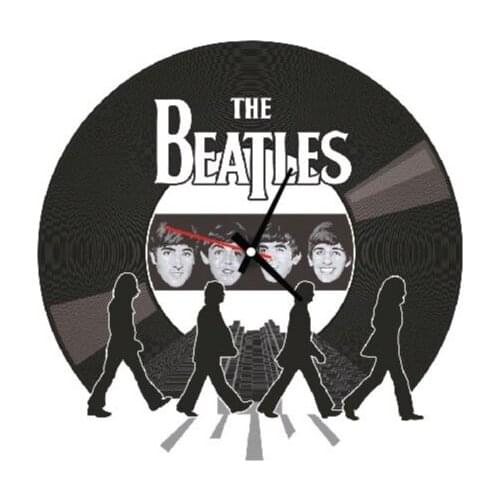 Goodtime The Beatles Decorative Swinging Pendulum Wall Clock MDF Wooden Home Needles Design Free Shipping