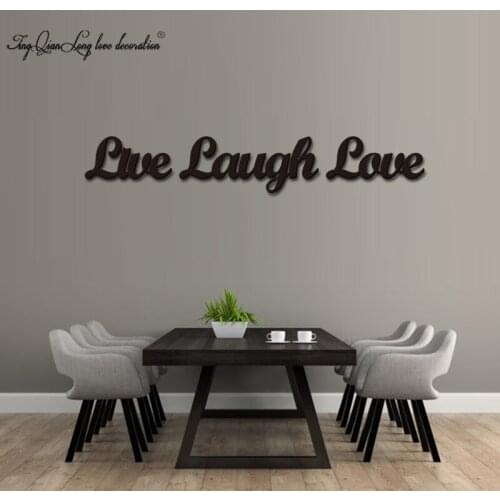 Wood 3D Cutout 'Live, Laugh, Love' set Home decoration