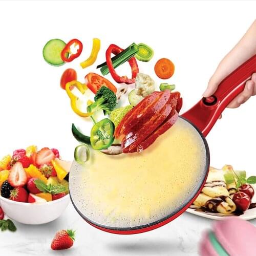 Electric Crepe Maker Pizza Pancake Machine Non-Stick Griddle Baking Pan Cake Machine Kitchen Cooking Tools