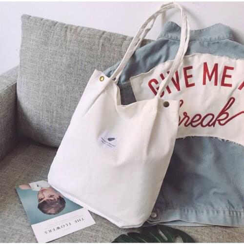 Korean Canvas Bag For Girls 2020 Winter New Wild Large Capacity Student Corduroy Shoulder Bag Simple Handbag Shopping Bag