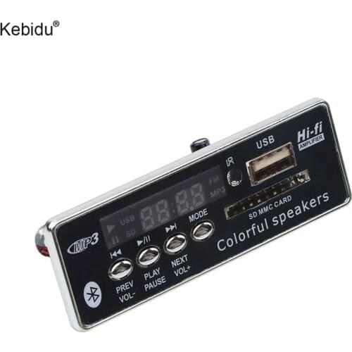 Kebidu Wireless Car Bluetooth Handsfree USB MP3 Player Decoder Board Module With Remote Control USB FM Aux Radio