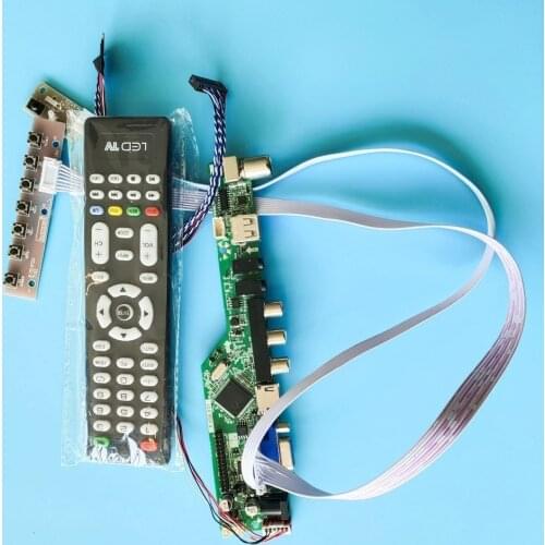Kit for LTN156AT22-001/N01/W01 AV USB remote Display HDMI LCD 1366x768 40pin Audio Screen TV LED Controller board VGA Panel