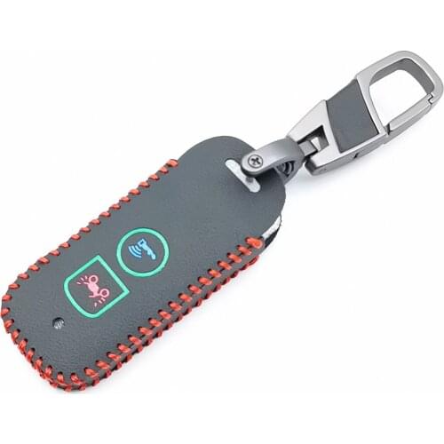Leather Protective Key Case For Honda X Adv Sh 300 150 125 Forza 300 125 PCX150 2018 Motorcycle Scooter 2 Button Smart Key Cover