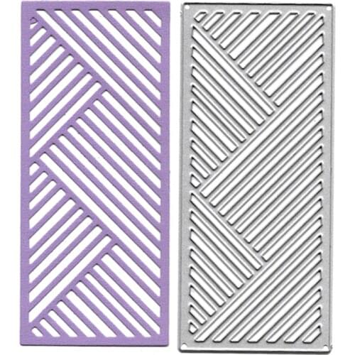 Line Border Metal Cutting Dies Scrapbooking Embossing Folders for Card Making Craft DIY Stencils Clear Stamps and Slimline Dies