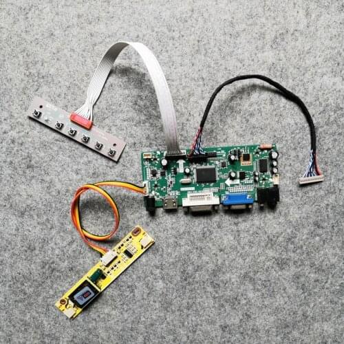 M.NT68676 DIY kit VGA+DVI LCD panel controller drive board 1024*768 2CCFL LVDS 20-Pin Fit LM150X06/LM150X07/LM150X08 screen