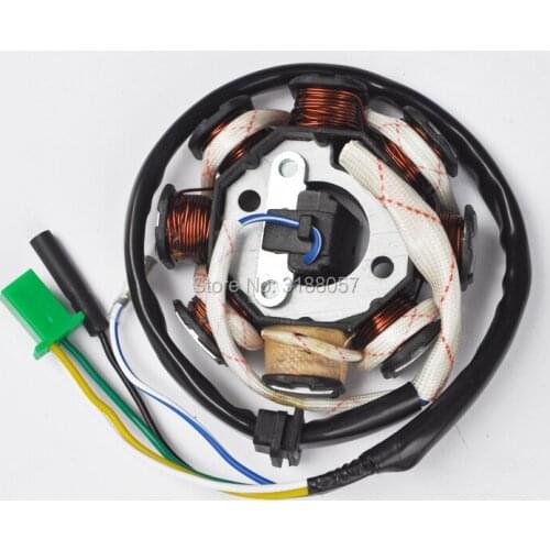 GY6 125 Ignition Stator Magneto Coil 8 Poles Coils For GY6 125cc 150cc Moped Scooter ATV Motocross