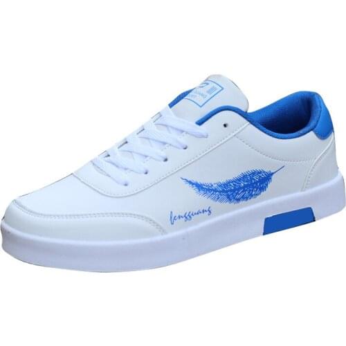 Mens Shoes Fashion Lace-up Tide Shoes 2020 New White Shoes Breathable Non-slip Wild Casual Flat Shoes Men Outdoor Sports Shoes