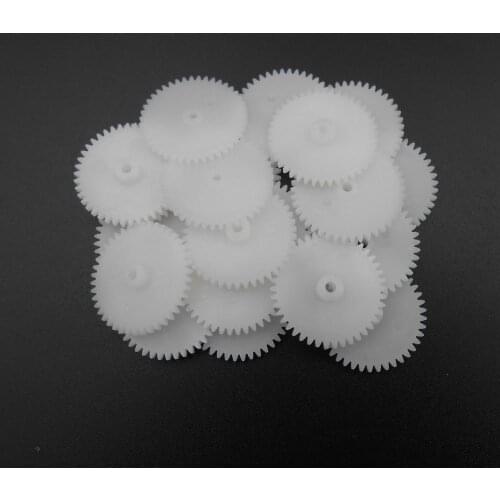 20PCS/LOT 0.5M 42T 2A Plastic Spur Gear 0.5 Modulus T=42 Aperture: 2mm 1.95MM Tight Fitting 42 Teeth 4MMX22MM Gears NEW *FD858