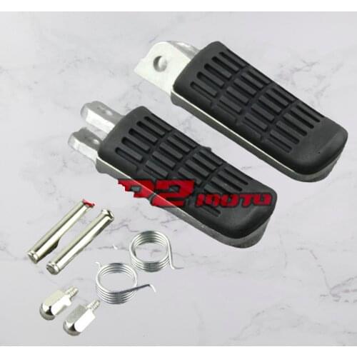 Foot Pegs Front for Honda CBR900RR Fireblade 93-95 MSX125 Grom 14-19 NSR125F 88-93 NSR125R 89-01 VFR1200X Crosstour 16-17