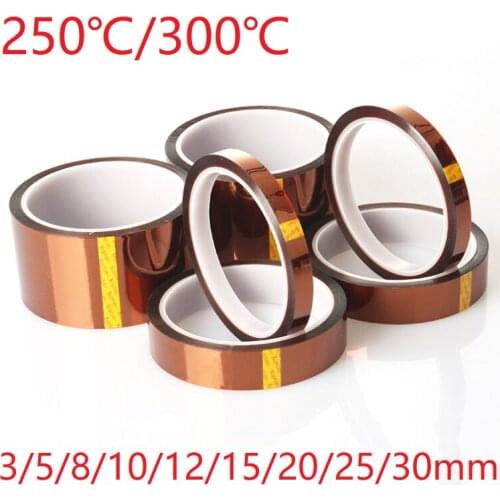 Polyimide Adhesive Tape BGA PCB 3D Printing Board Protection High Temperature Heat Resistant Electronic Insulation 1 Roll 33M