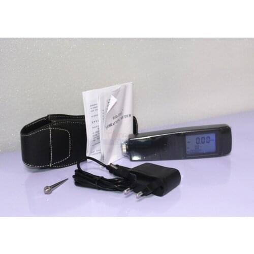 VM-213 Portable Piezoelectric Transducer Vibration Meter Vibrometer LCD Display